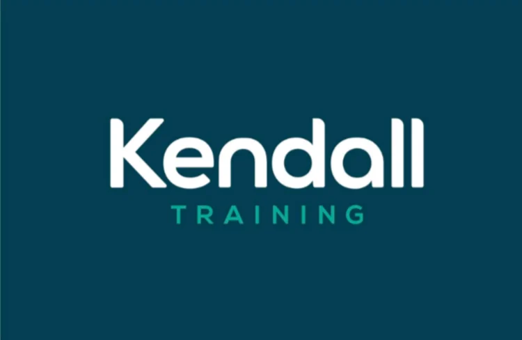 Logo on blue